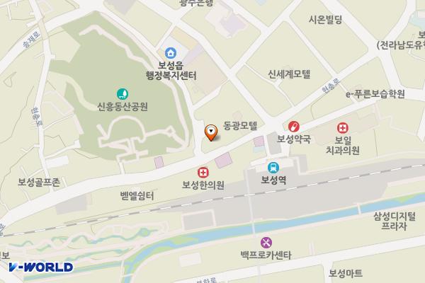 신흥동산입구노상주차장 위치 지도 — 전라남도 보성군 보성읍 현충로 81