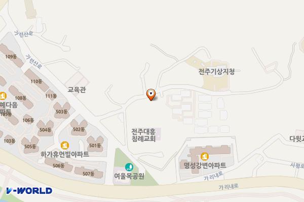 하가지구 상가마을 주차장 위치 지도 — 전북특별자치도 전주시 덕진구 덕진동2가 440