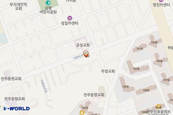 인후2동 위치 지도 — 전북특별자치도 전주시 덕진구 거북바우로 142