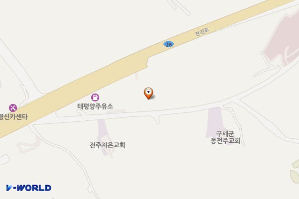 무진장방면 만남의 광장 위치 지도 — 전북특별자치도 전주시 덕진구 금상길 27