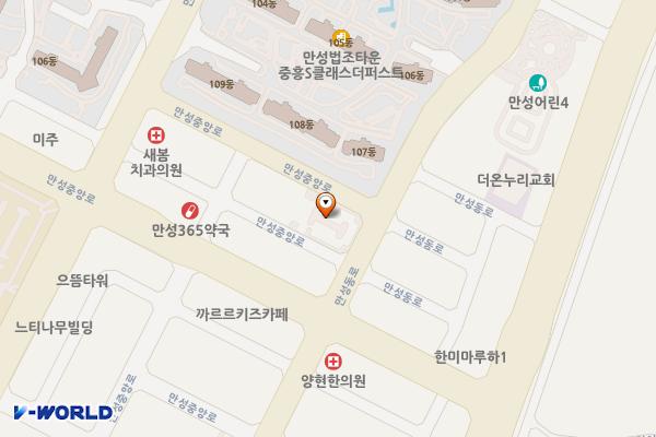 만성지구 제5주차장 위치 지도 — 전북특별자치도 전주시 덕진구 만성동 1372-7