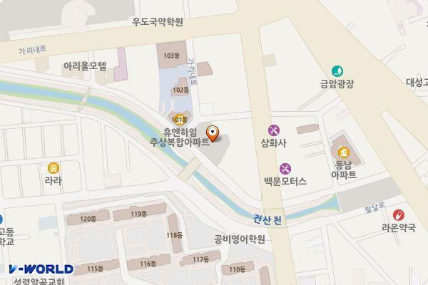 건산천2 위치 지도 — 전북특별자치도 전주시 덕진구 태진로 125-22