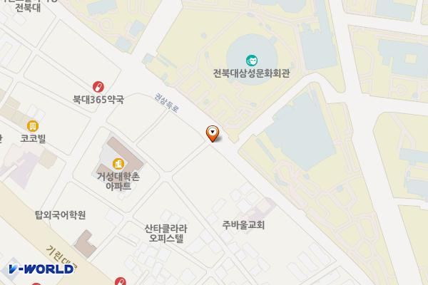 전북대앞 노상 위치 지도 — 전북특별자치도 전주시 덕진구 금암동 664-9