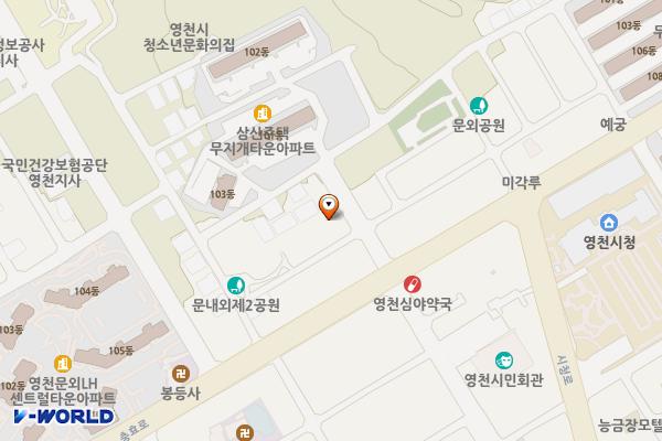 문외2 임시공영주차장 위치 지도 — 경상북도 영천시 문외동 247-9