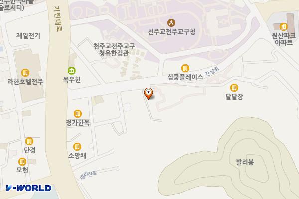 한옥마을제3주차장 위치 지도 — 전북특별자치도 전주시 완산구 간납로 20