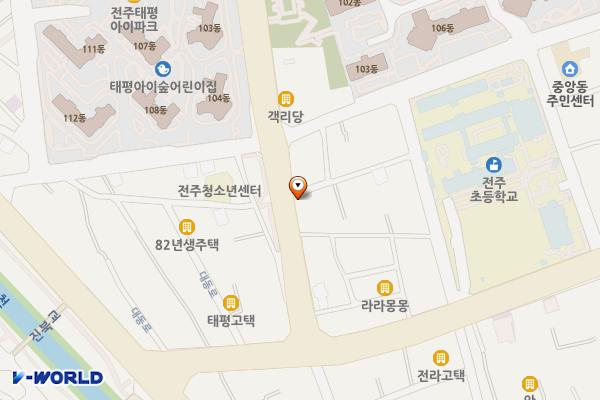 태평동 위치 지도 — 전북특별자치도 전주시 완산구 태진로 16