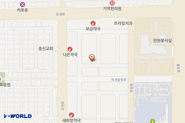 서부신시가지 전북경찰청옆 위치 지도 — 전북특별자치도 전주시 완산구 마전3길 12