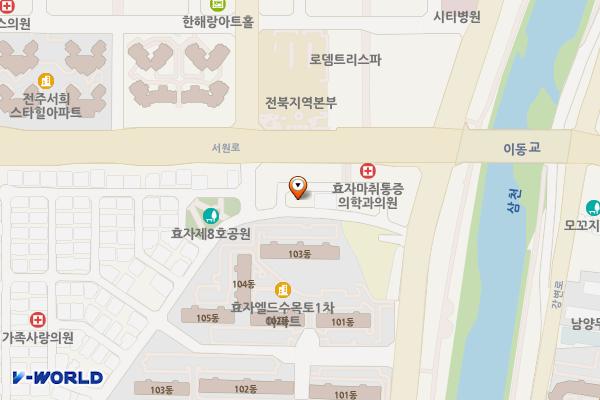 서부신시가지 엘드아파트 위치 지도 — 전북특별자치도 전주시 완산구 범안1길 7-27