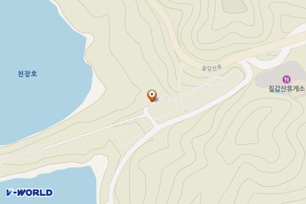 천장호 주차장 위치 지도 — 충청남도 청양군 정산면 천장리 112-4