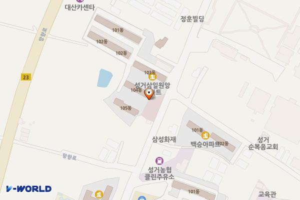 성거 제2공영주차장 위치 지도 — 충청남도 천안시 서북구 성거읍 성거길 95-1