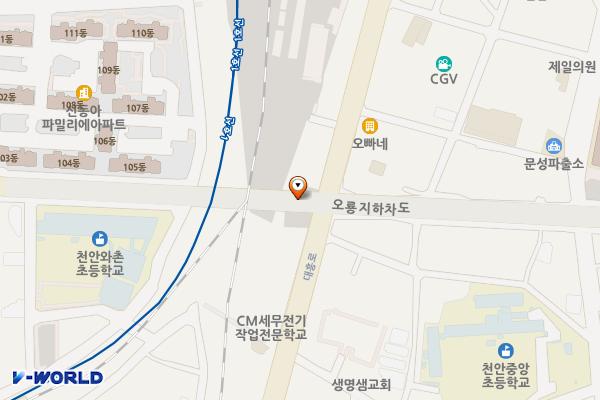 대흥 제1공영주차장 위치 지도 — 충청남도 천안시 동남구 대흥로 205