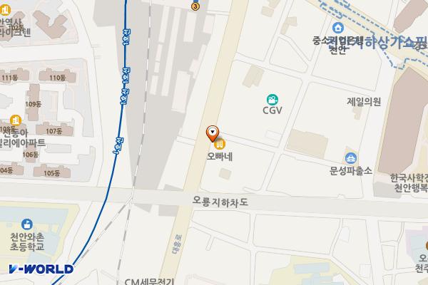 대흥로 제1노상주차장 위치 지도 — 충청남도 천안시 동남구 대흥동 156-3