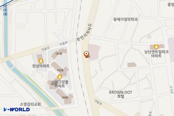 대흥로 제2노상주차장 위치 지도 — 충청남도 천안시 동남구 사직동 321-4