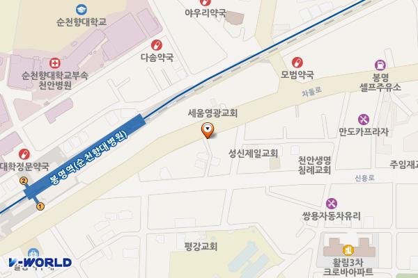 차돌로 제1노상주차장 위치 지도 — 충청남도 천안시 동남구 다가동 471