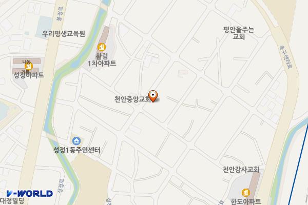성정1동공영주차장 위치 지도 — 충청남도 천안시 서북구 선영7길 18-6