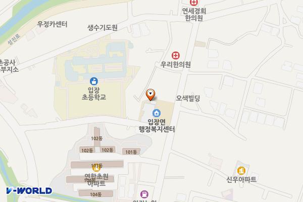 입장면사무소주차장 위치 지도 — 충청남도 천안시 서북구 입장면 입장로 129
