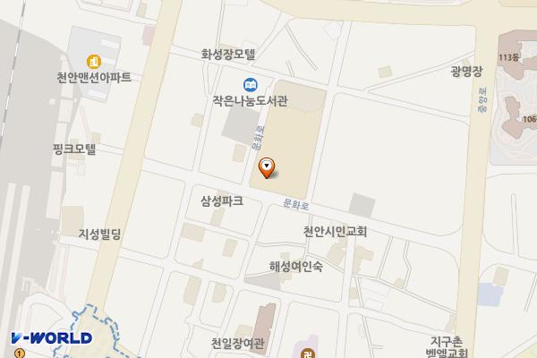 문성동주민센터주차장 위치 지도 — 충청남도 천안시 동남구 문화로 15