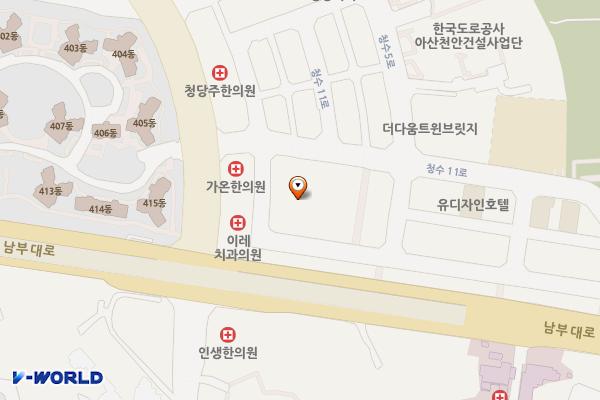 청수상업지구내 주차빌딩주차장 위치 지도 — 충청남도 천안시 동남구 청수11로 12