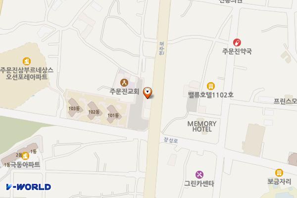 주문진읍 피난촌 주차장 위치 지도 — 강원특별자치도 강릉시 주문진읍 교항리 259