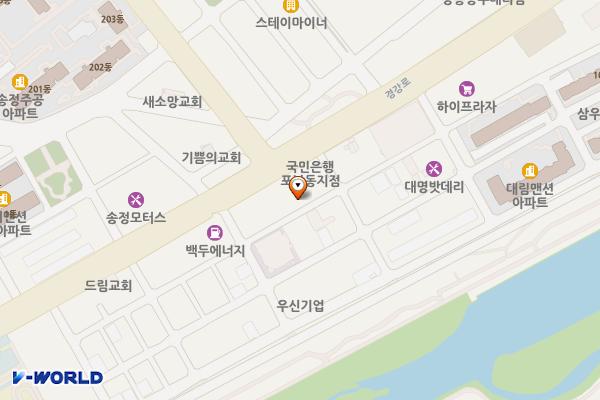 원규앤노블래스 뒤 주차장 위치 지도 — 강원특별자치도 강릉시 포남동 1278-17