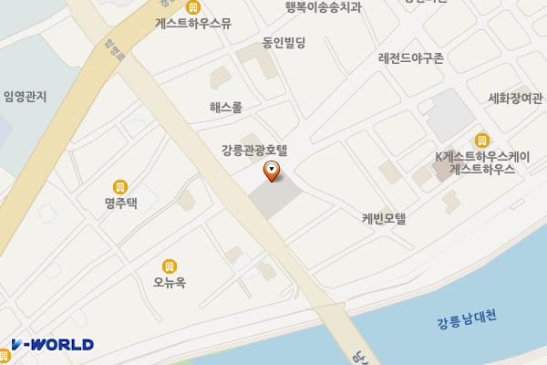 성내동 광장 주차장(택시부광장 주차장) 위치 지도 — 강원특별자치도 강릉시 성남동 114-3