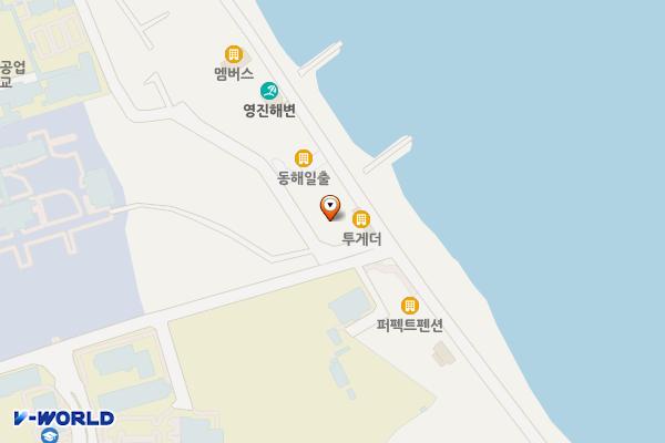 도깨비쉼터 공영주차장 위치 지도 — 강원특별자치도 강릉시 주문진읍 교항리 48-202