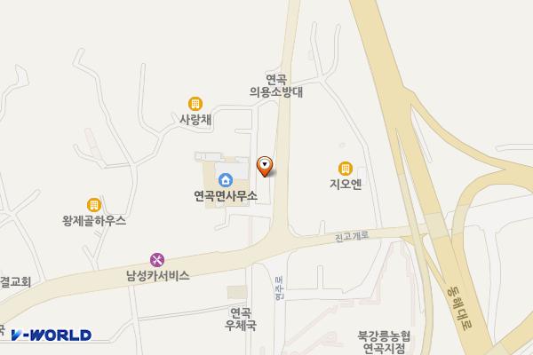 연곡면 주민센터 앞 게이트볼장 부지 위치 지도 — 강원특별자치도 강릉시 연곡면 방내리 31-1
