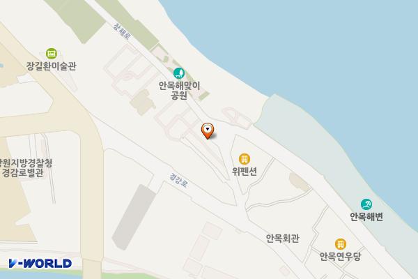 안목사거리 근처 주차장 위치 지도 — 강원특별자치도 강릉시 견소동 268-29