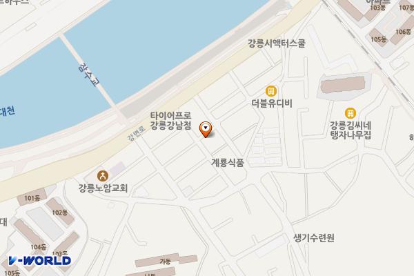 노암동 324-68 주차장 위치 지도 — 강원특별자치도 강릉시 노암동 324-68