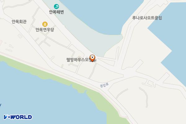 안목 커피거리 공영주차장 위치 지도 — 강원특별자치도 강릉시 견소동 156