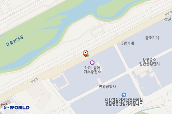 공단로(강릉택시-강릉중소산업단지) 위치 지도 — 강원특별자치도 강릉시 입암동 21