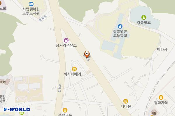 율곡로(율곡로2886-명고정문) 위치 지도 — 강원특별자치도 강릉시 교동 811-2