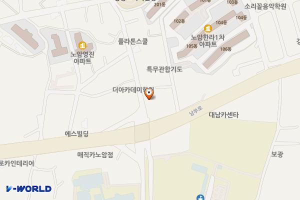 노암육교 옆 공영주차장 위치 지도 — 강원특별자치도 강릉시 노암동 377-3