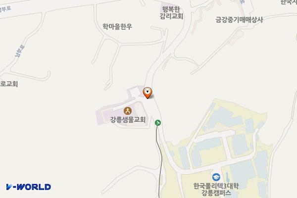 폴리텍III대학 입구 주차장1 위치 지도 — 강원특별자치도 강릉시 내곡동 177