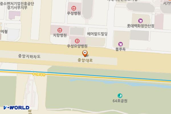 KT안산지사앞 위치 지도 — 경기도 안산시 단원구 고잔동 554-2번지