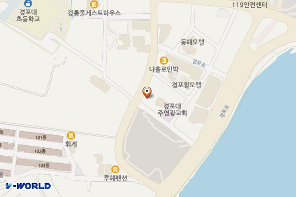 안현동 865-4 주차장 위치 지도 — 강원특별자치도 강릉시 안현동 865-4
