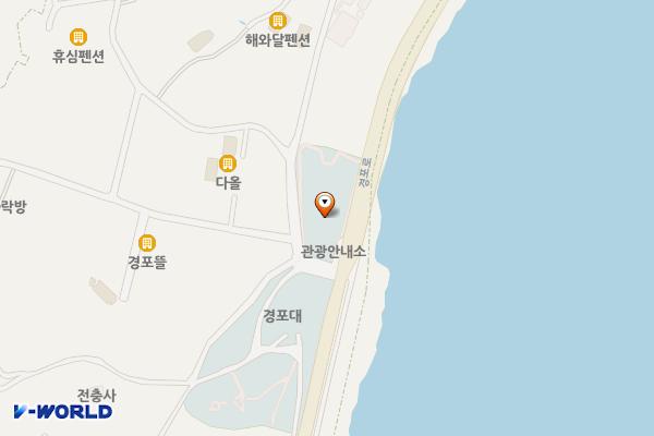 경포대광장 주차장(충혼탑) 위치 지도 — 강원특별자치도 강릉시 저동 126-1