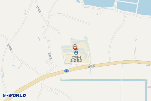 압해서초등학교 주차장 위치 지도 — 전남광주통합특별시 신안군 압해읍 대천리 659-1번지