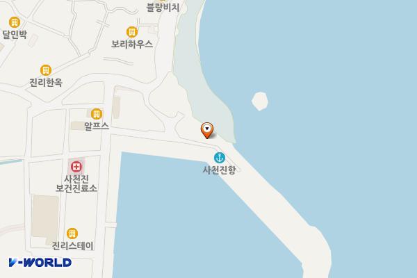 사천진리 해변길 주차장 위치 지도 — 강원특별자치도 강릉시 사천면 사천진리 2-93