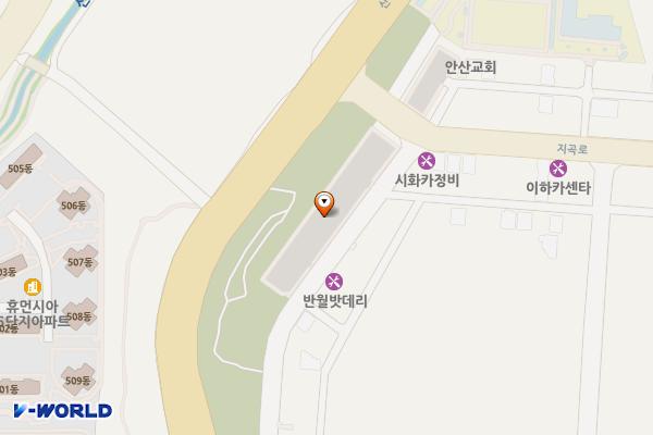 원곡동 노외주차장 45호 위치 지도 — 경기도 안산시 단원구 원곡동 990-1번지