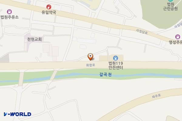 하천부지 위치 지도 — 경기도 파주시 법원읍 화합로 133