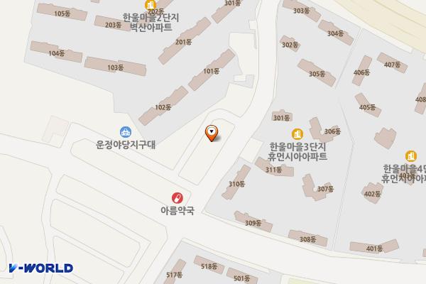 한울마을2 위치 지도 — 경기도 파주시 동패동 1890