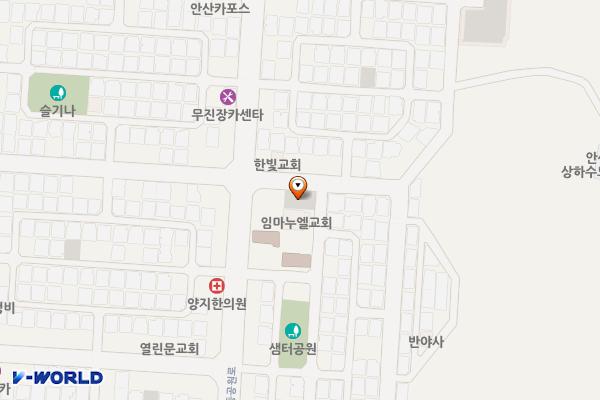 와동노외주차장 위치 지도 — 경기도 안산시 단원구 와동 780-1번지