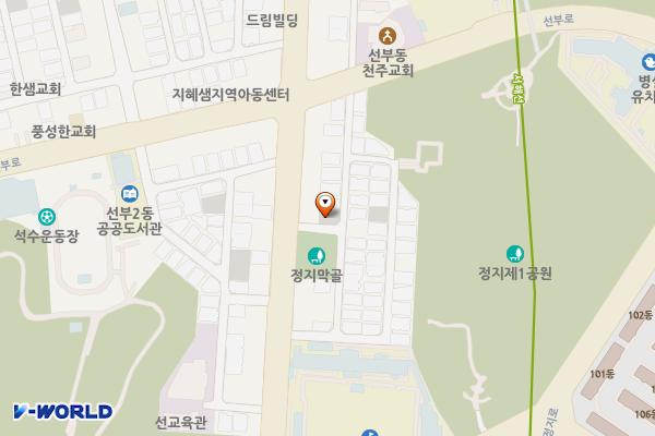 선부동 주택가주차장 위치 지도 — 경기도 안산시 단원구 선부동 1059-7번지