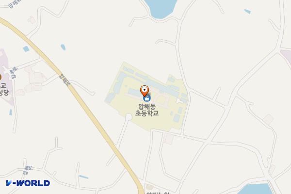 압해동초등학교 주차장 위치 지도 — 전남광주통합특별시 신안군 압해읍 신장리 518-1번지