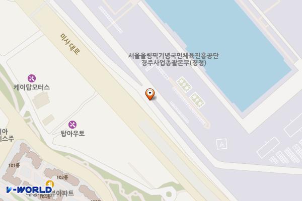 미사리대형차전용주차장 위치 지도 — 경기도 하남시 신장동 281-1