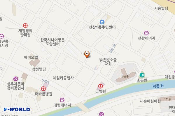 신장동거주자우선주차장 위치 지도 — 경기도 하남시 신장동 439-1