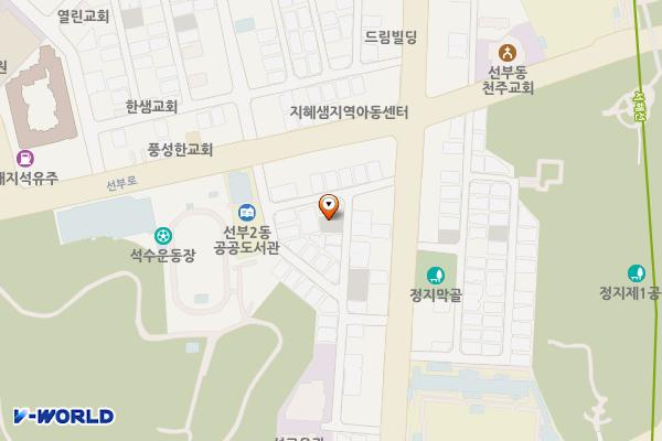 선부동 주택가주차장 위치 지도 — 경기도 안산시 단원구 선부동 1066-3번지