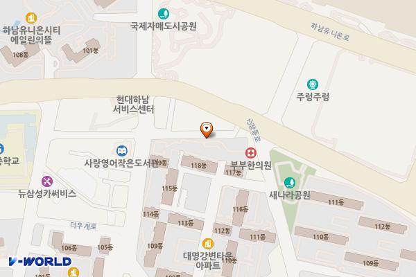 대명아파트 이면도로 위치 지도 — 경기도 하남시 신장동 73-4