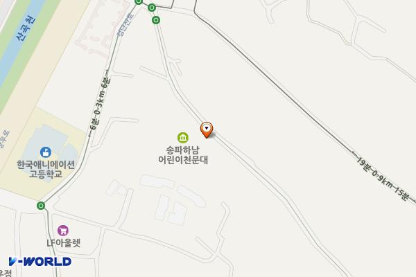 현충탑 진입로 위치 지도 — 경기도 하남시 창우동 272-16